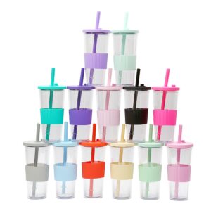 24Oz Silicone Straw Cup Item No#20501
