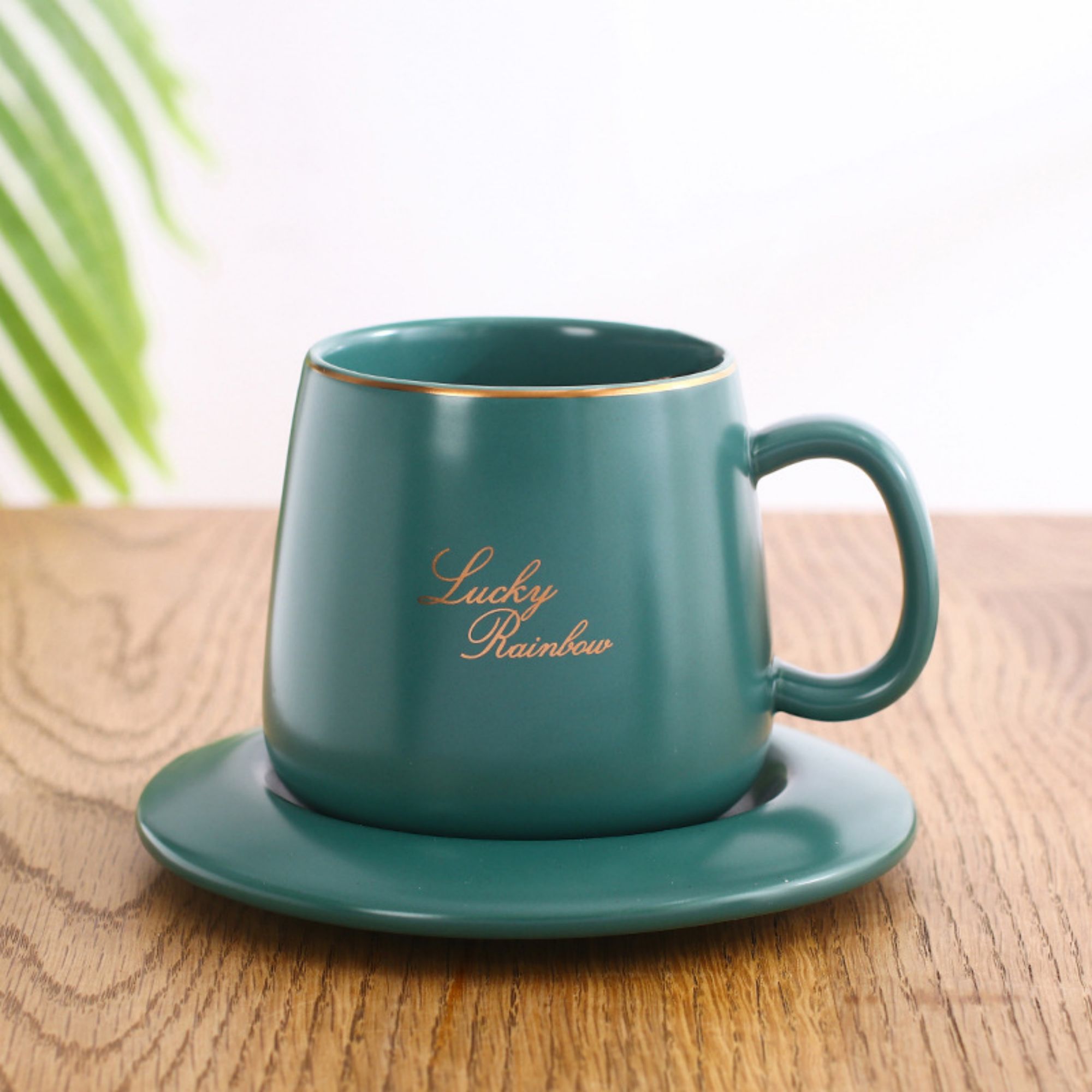 14Oz Ceramic Mug With Tray Item No#20544 - Image 3