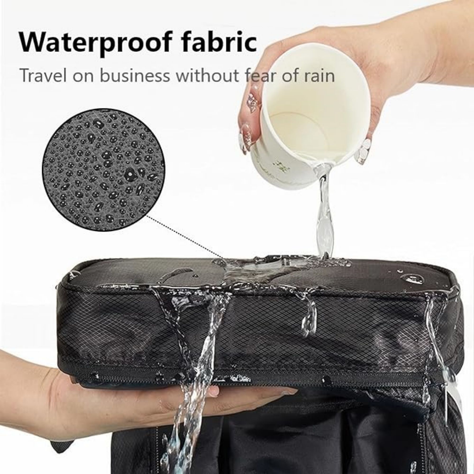 Travel Hanging Folding Toiletry Bag Item No#20689 - Image 4