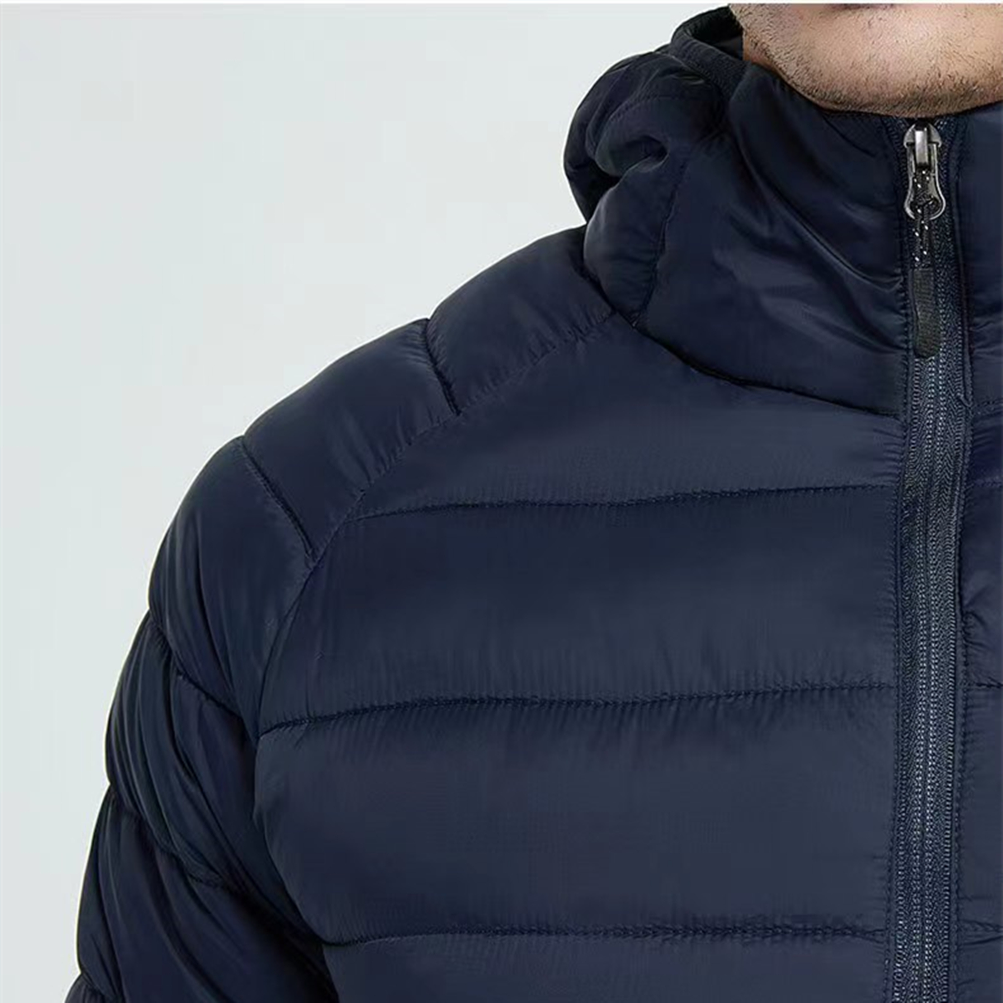 Men'S Lightweight Down Cotton Vest With Hood Item No#21018 - Image 5