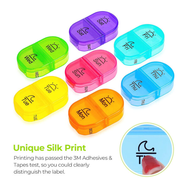 Rainbow Weekly Pill Box Item No#21045 - Image 3