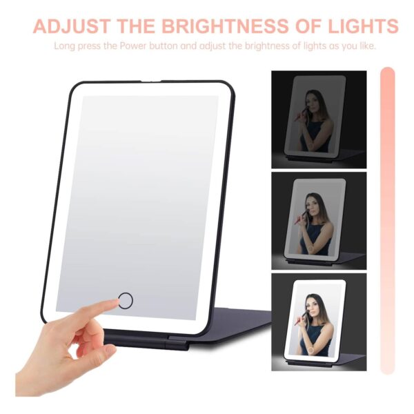 Small Makeup Mirror With Light Item No#21130 - Image 3