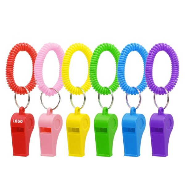 Colorful Sport Whistle With Bracelet Item No#21140