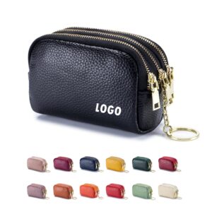 Leather Coin Purse With Key Ring Item No#21166