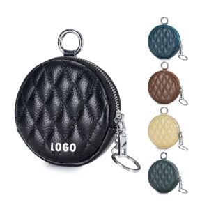 Round Coin Purse With Keychain Item No#21175
