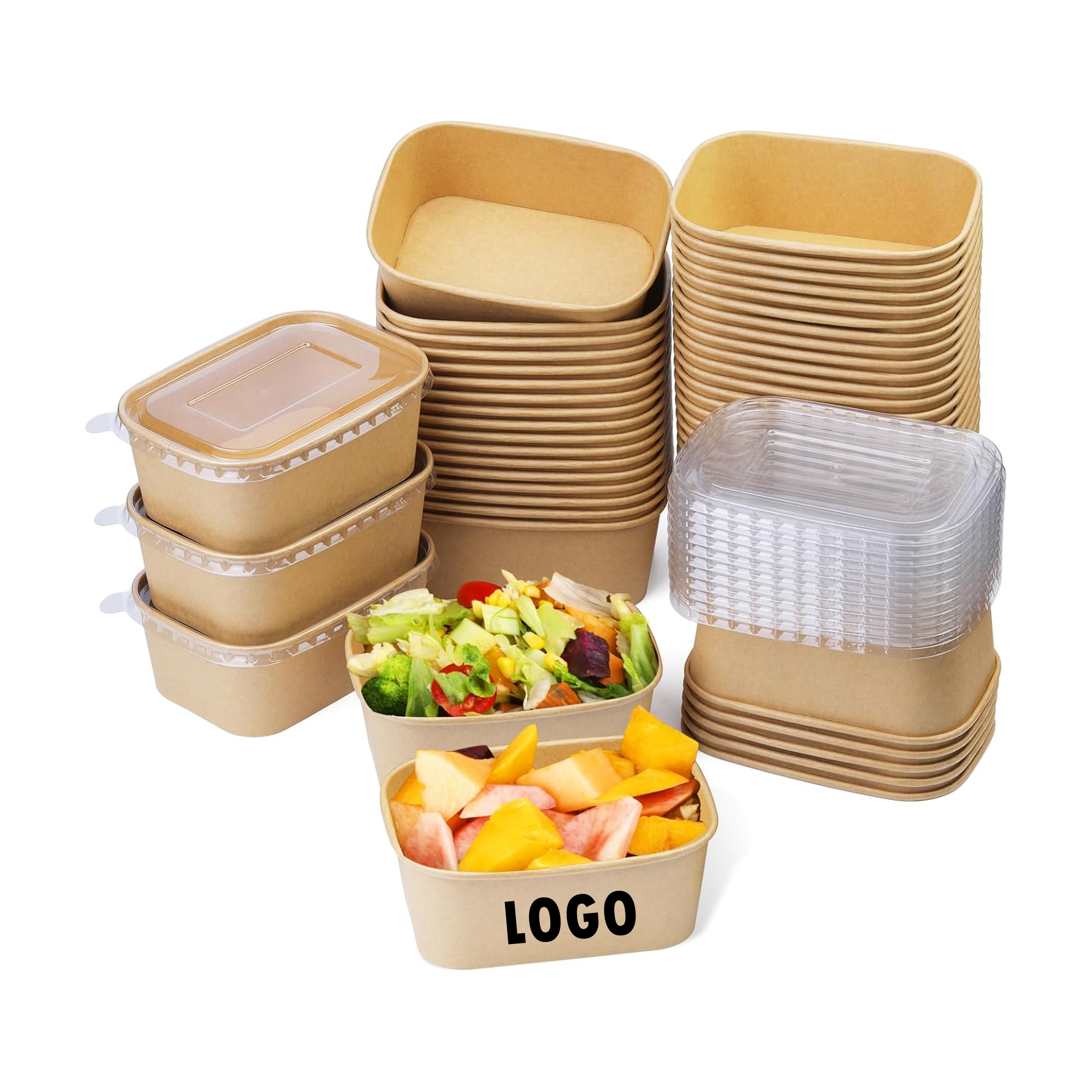19Oz Disposable Paper Salad Containers Item No#21247