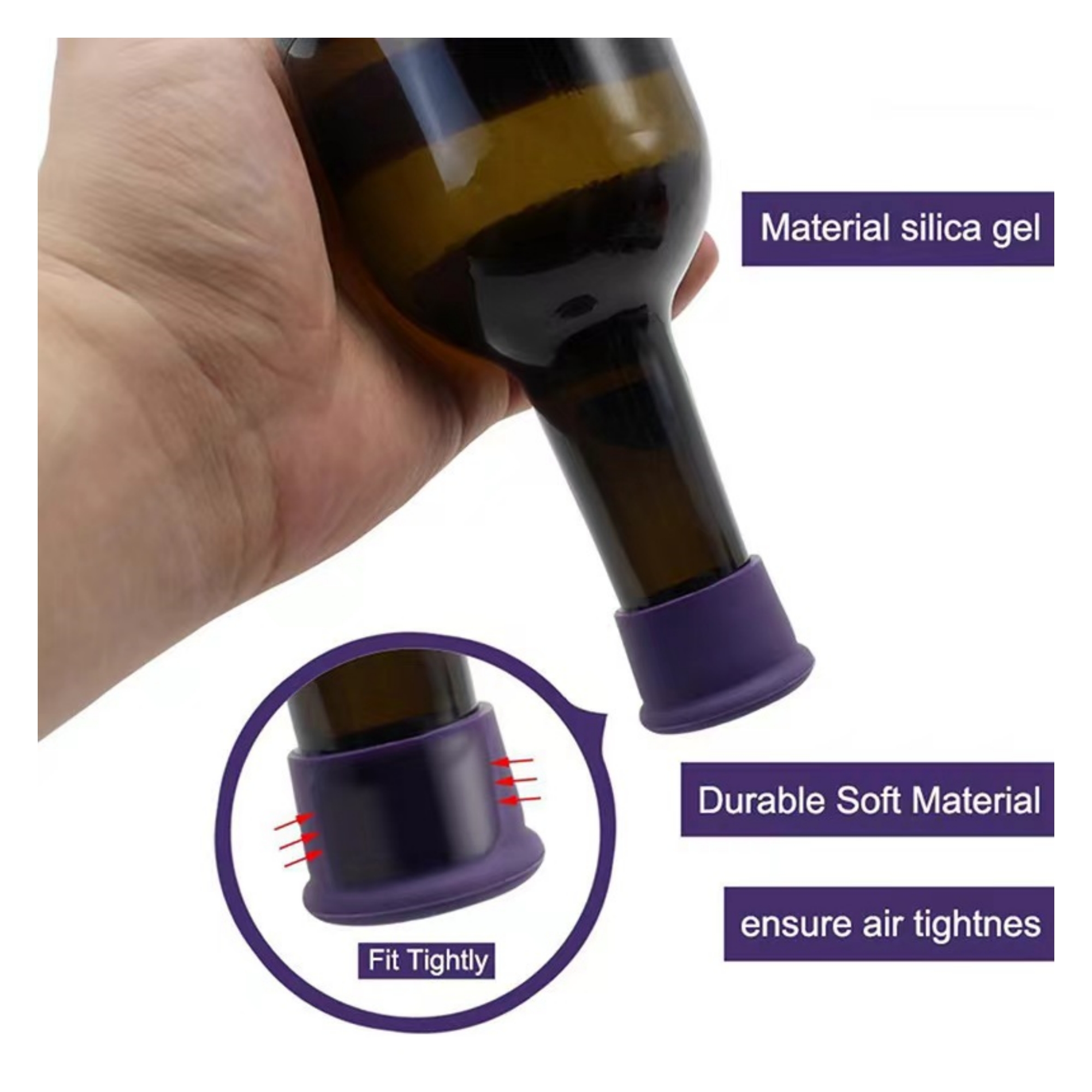 Silicone Wine Stopper Item No#21309 - Image 4