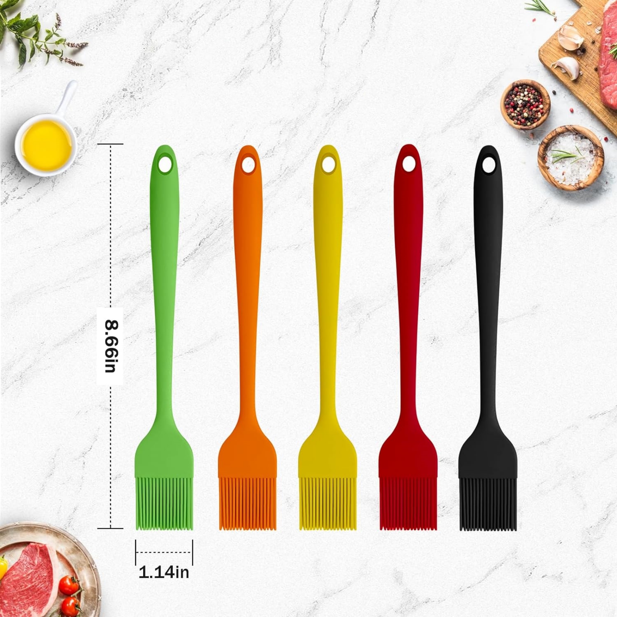 Silicone Basting Pastry Brush Item No#21349 - Image 3