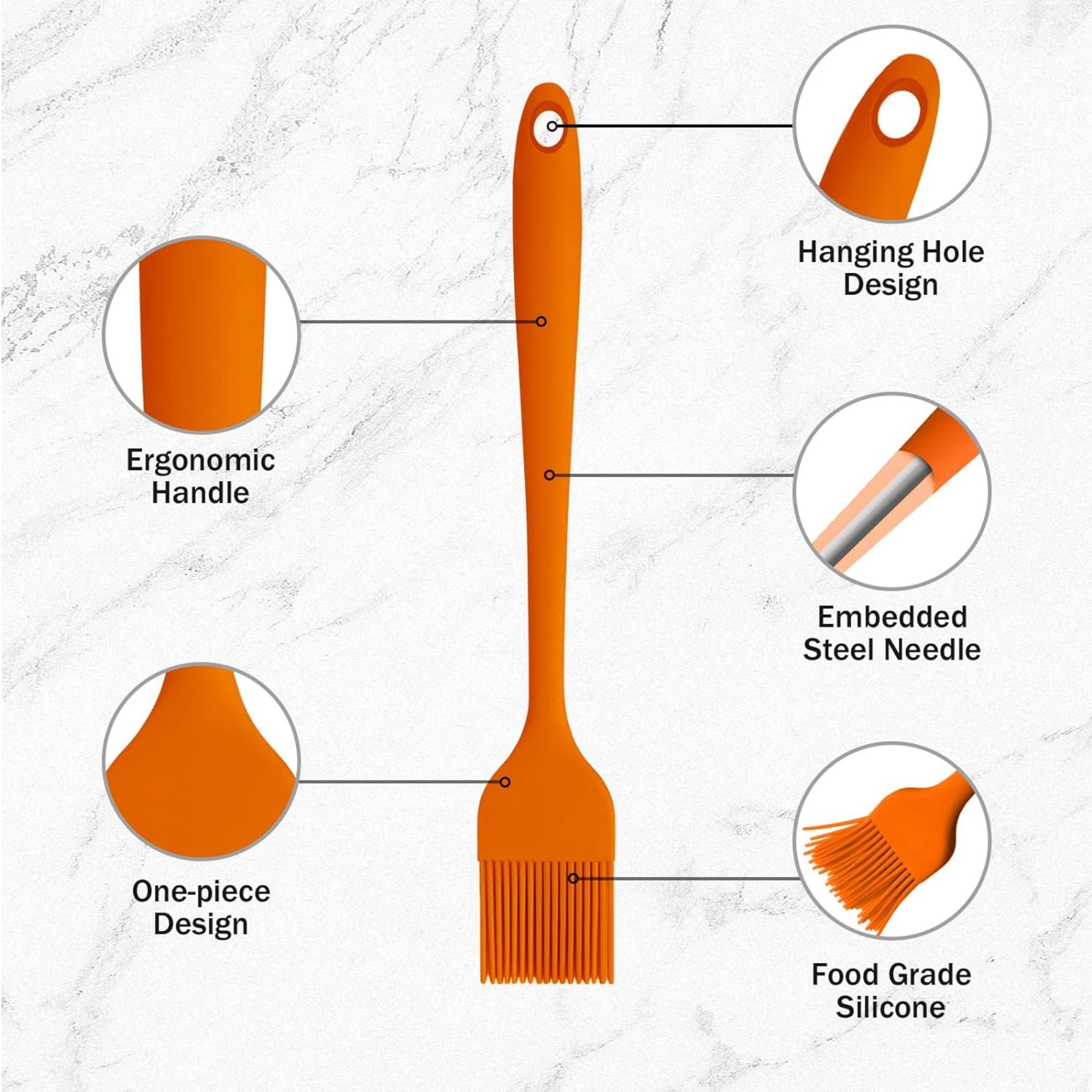 Silicone Basting Pastry Brush Item No#21349 - Image 4