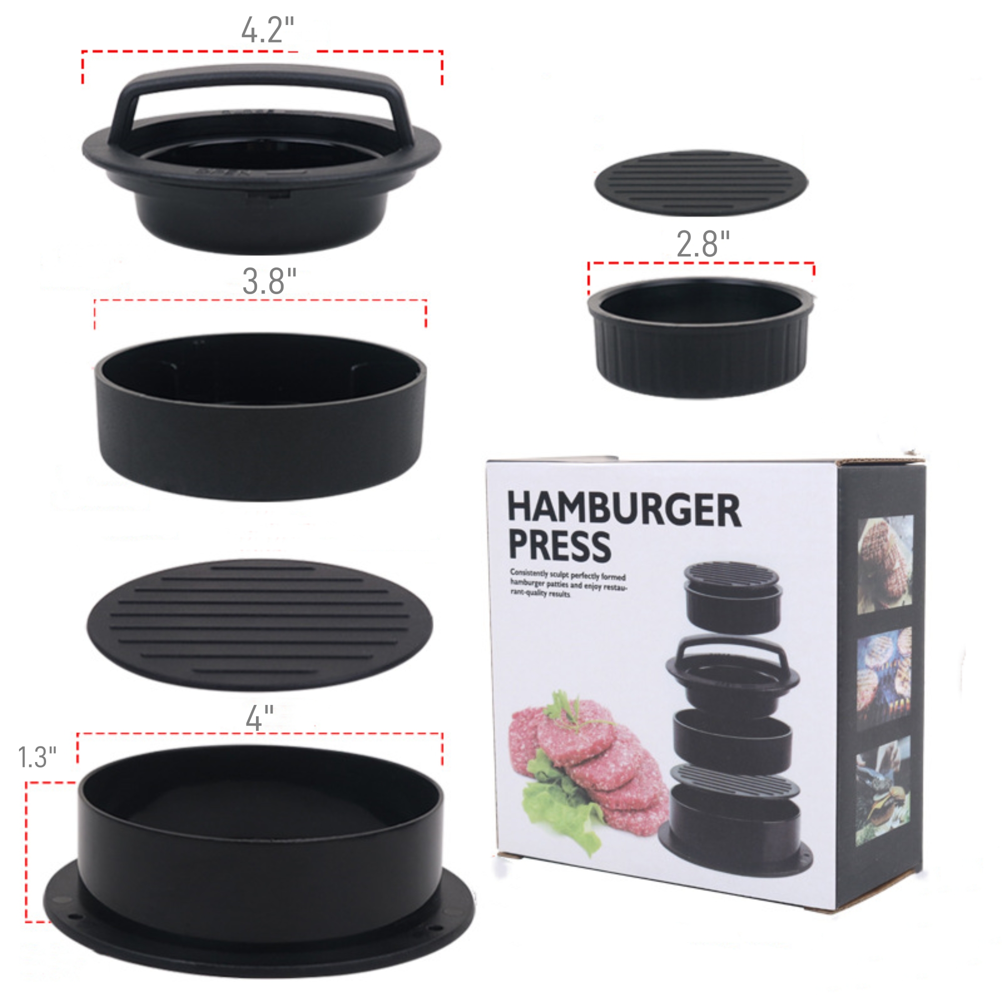 Hamburger Press Patty Maker Item No#21354 - Image 3