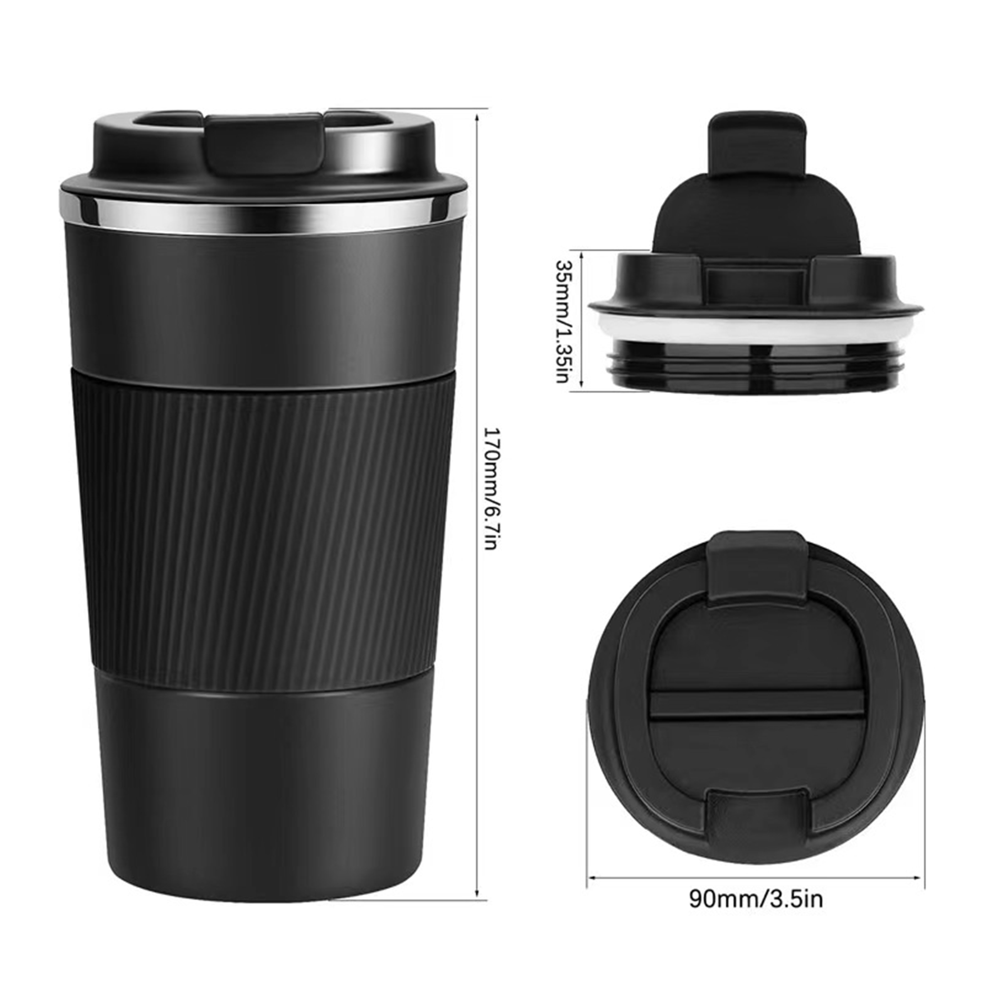 12Oz Double Walled Insulated Travel Mug Item No#20259 - Image 2