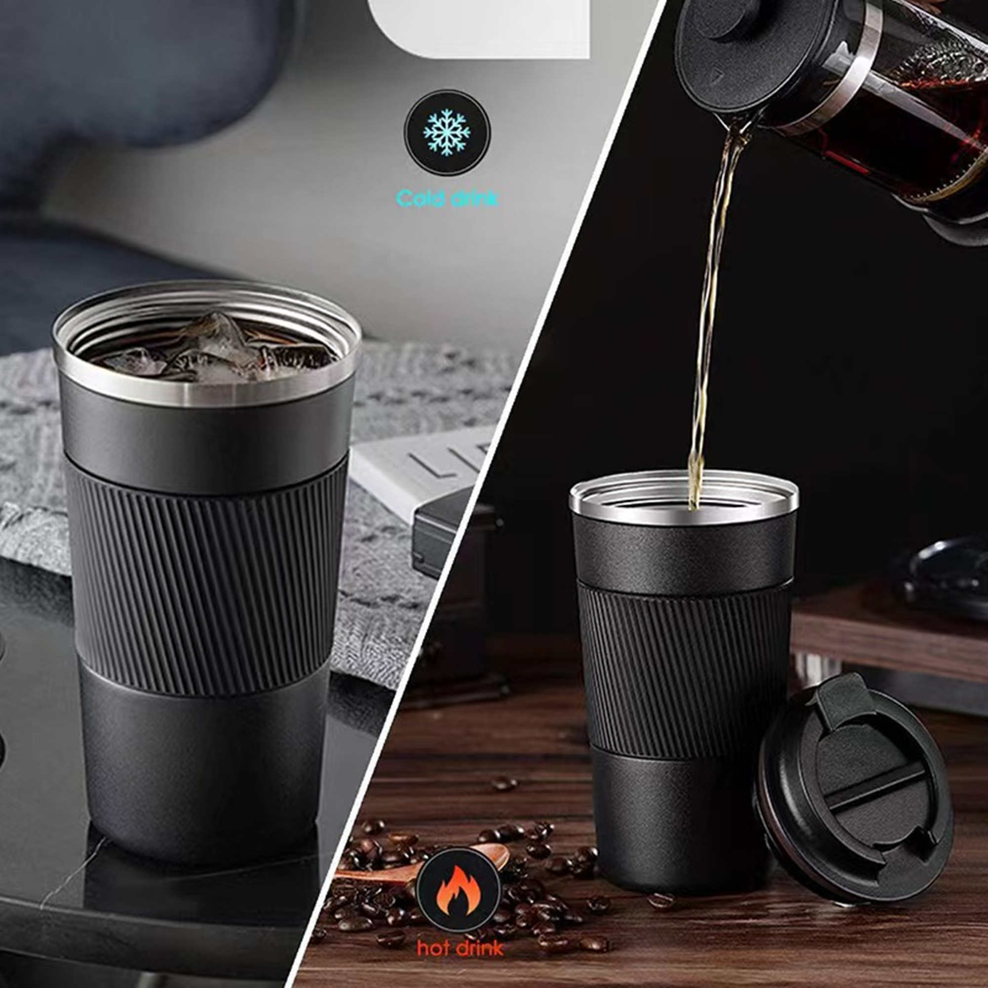 12Oz Double Walled Insulated Travel Mug Item No#20259 - Image 3