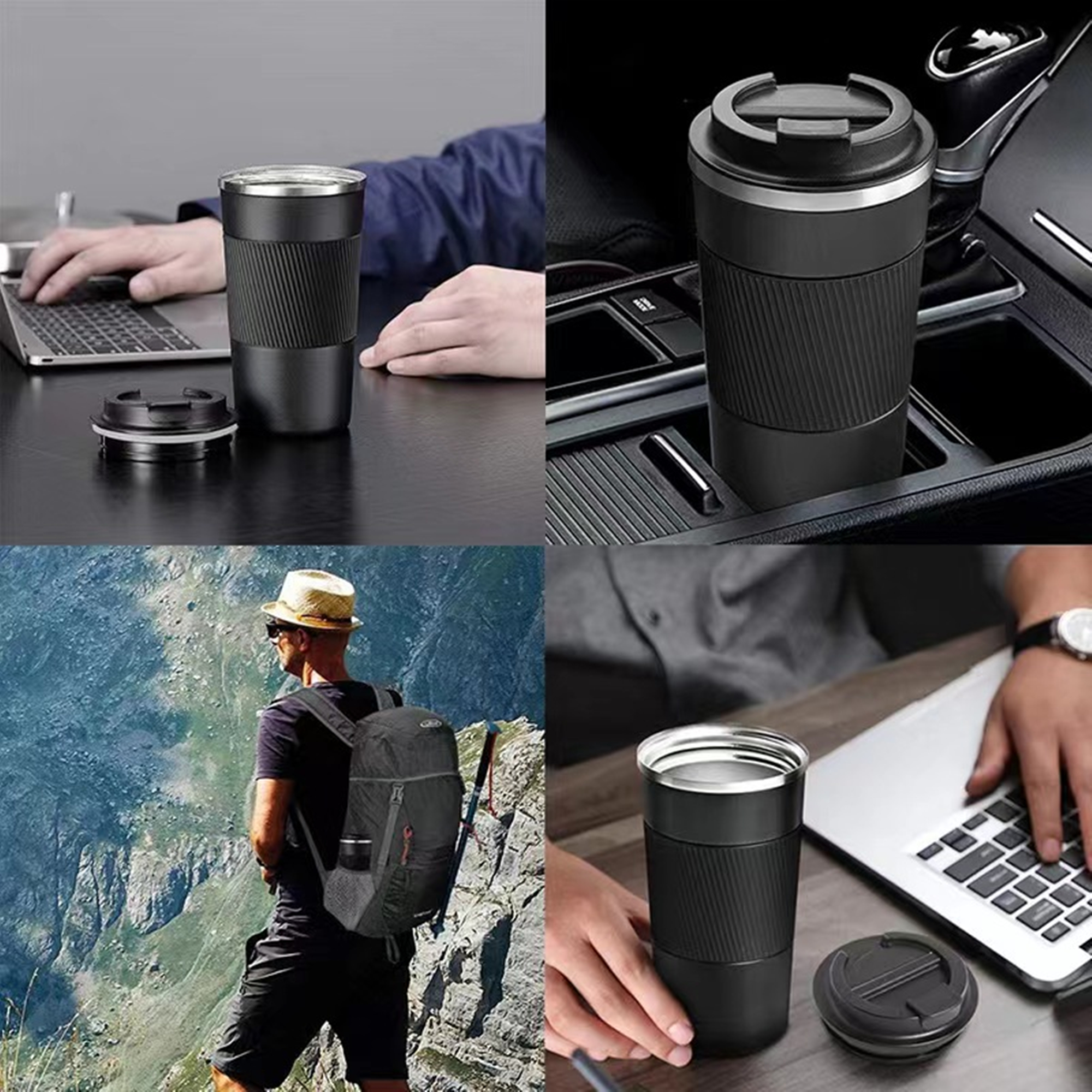 12Oz Double Walled Insulated Travel Mug Item No#20259 - Image 4