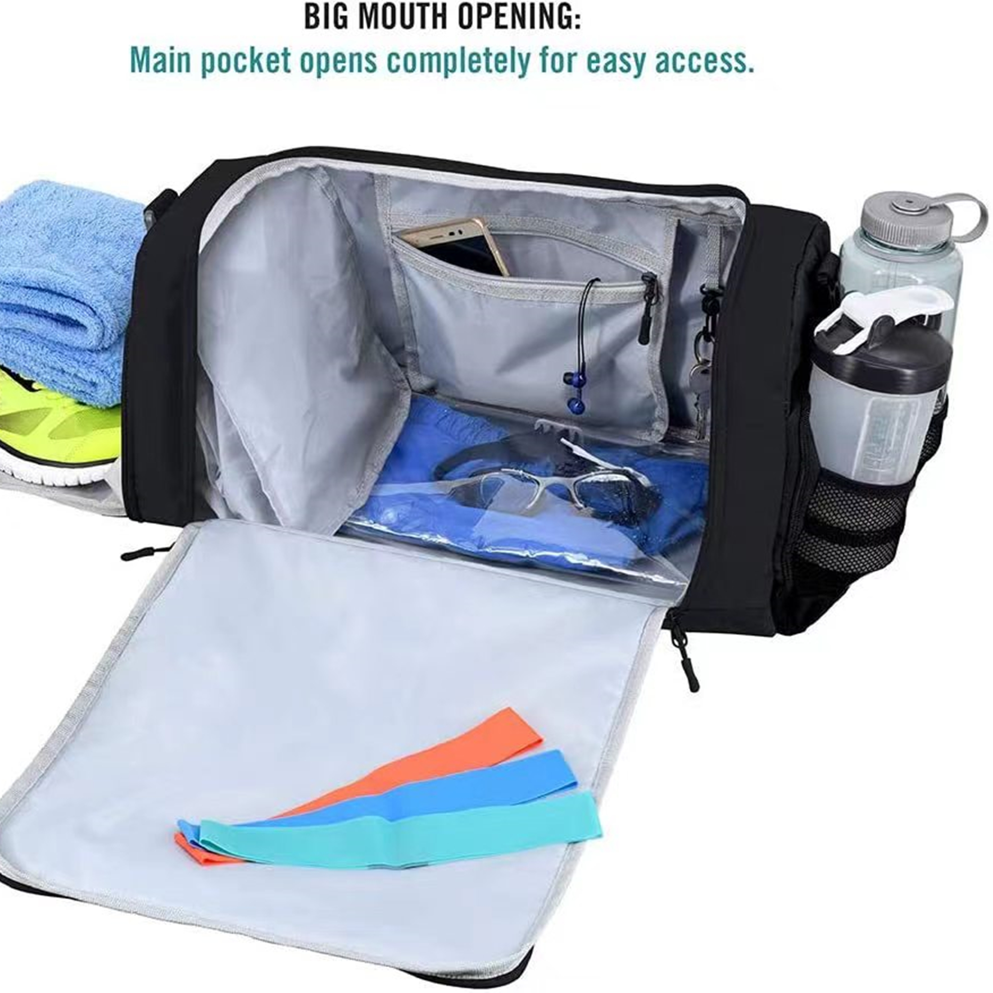 Mens Sports Gym Duffle Bag Item No#20326 - Image 5