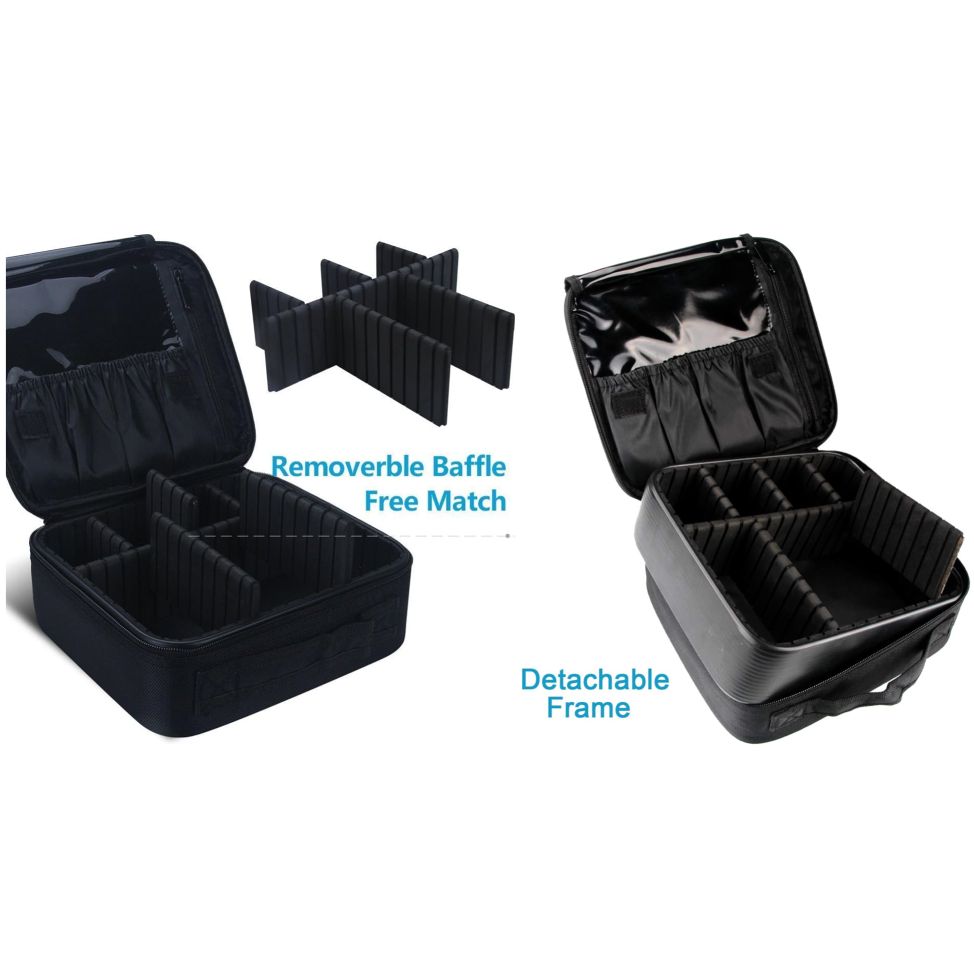 Travel Makeup Bag With Adjustable Dividers Item No#20186 - Image 4