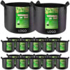 4 Pack 10 Gallon Thickened Fabric Grow Bags Item No#20223