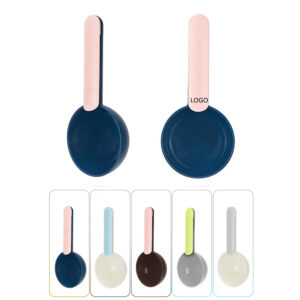 Small Silicone Pet Food Scoop With Bag Sealing Clip Item No#20047