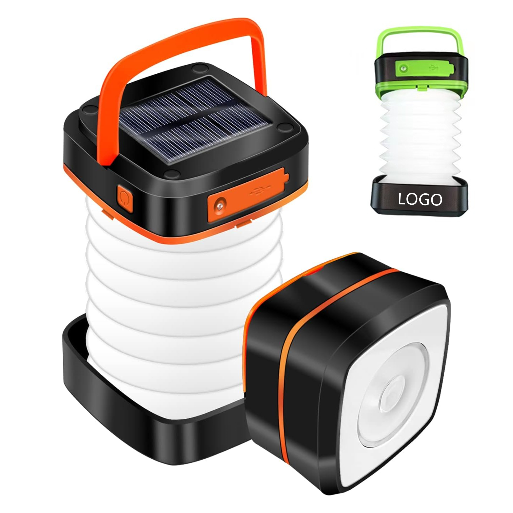 Folding Usb Rechargeable Solar Camping Lantern Item No#20101