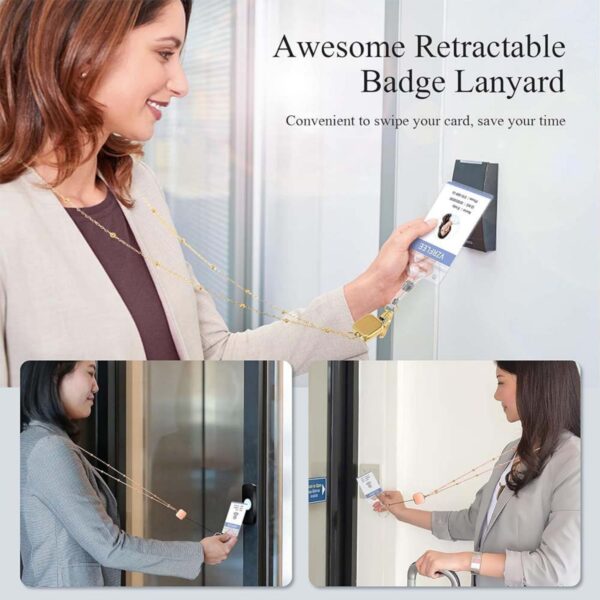 Retractable Badge Reel Lanyards With Id Holders Item No#20916 - Image 6