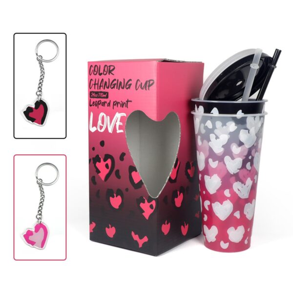2 Pack Valentine'S Day Color Changing Cups Item No#21402 - Image 2