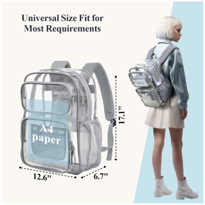 Heavy Duty Clear Backpack Item No#20348 - Image 5