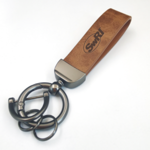 Leather Key Chain Holder With Anti-Lost D-Ring Item No#20616