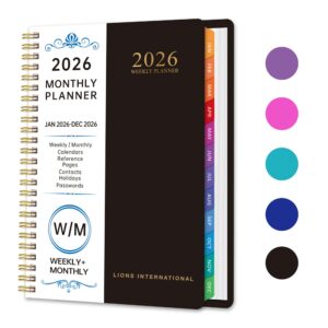 2026 A5 144 Pages Monthly Planner Item No#21379