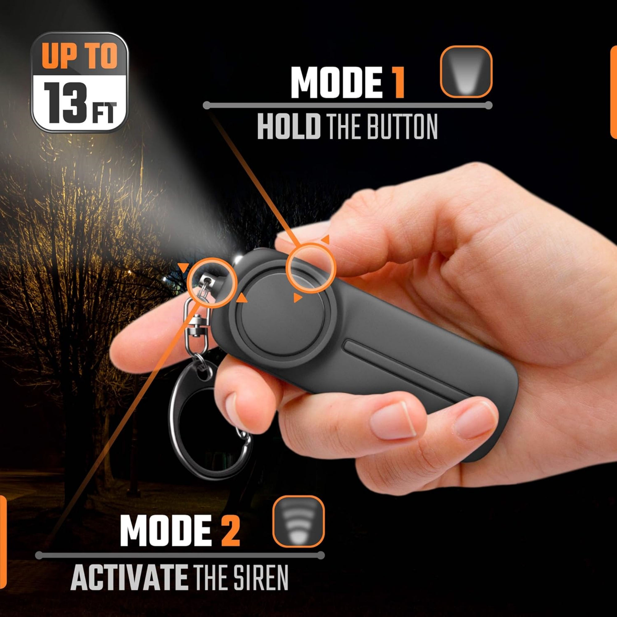 Personal Safety Alarm Keychain For Women Item No#21652 - Image 5