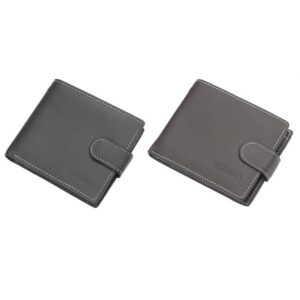 Men'S Leather Short Zipper Hasp Purse Item No#22046