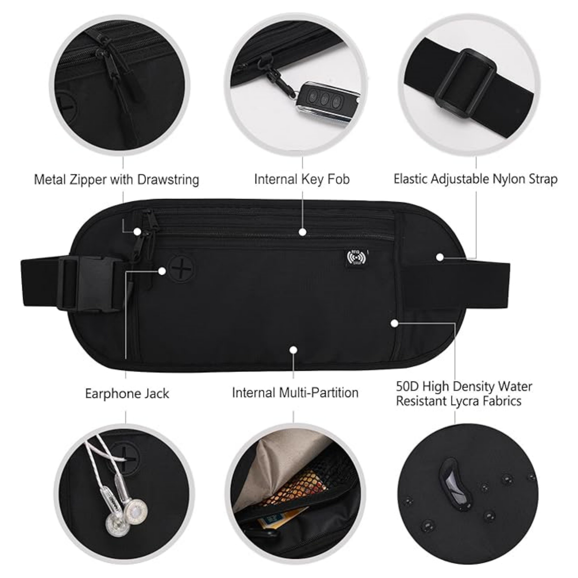 Slim Hidden Waist Wallet Item No#22071 - Image 4