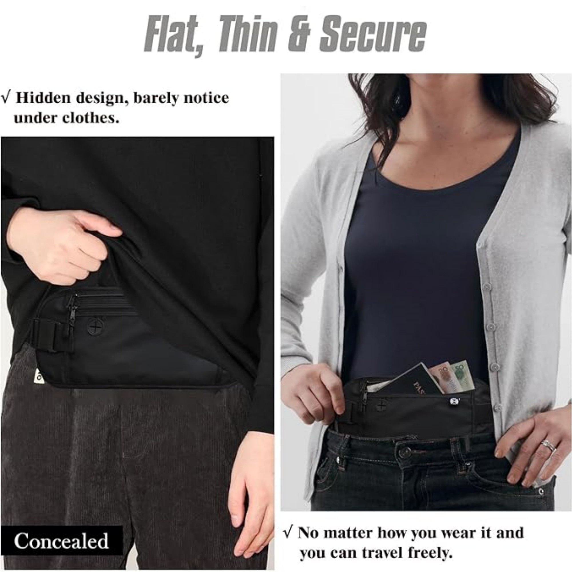 Slim Hidden Waist Wallet Item No#22071 - Image 6