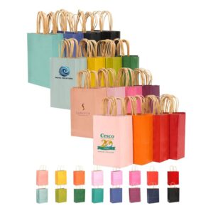 Solid Color Paper Bags With Handles Item No#22179