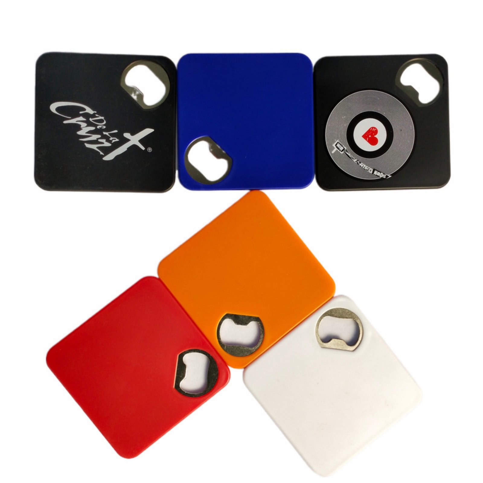 Stainless Steel Abs Personalized Bottle Opener Coaster Item No#22213 - Image 2