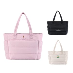 Lightweight Puffy Tote Bag With Compartments Item No#22223