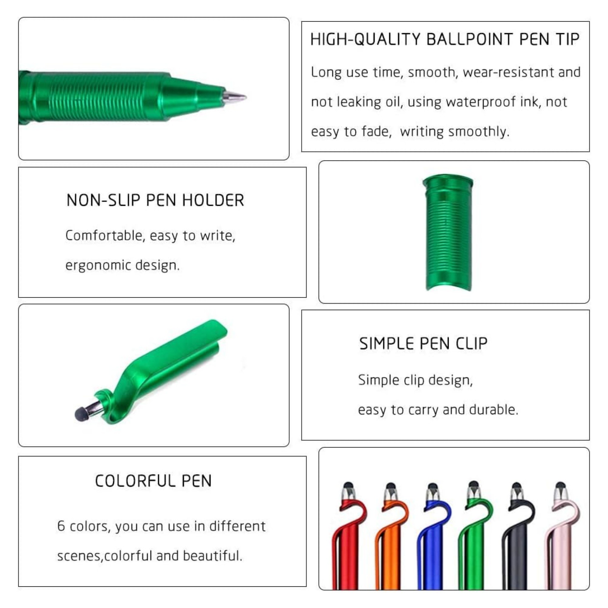 Multifunctional 3 In 1 Phone Holder Capacitive Stylus Ballpoint Pens Item No#22243 - Image 3
