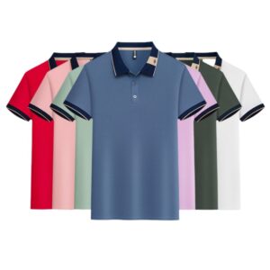 Summer Ice Silk Breathable Short Sleeve Shirt Item No#22338