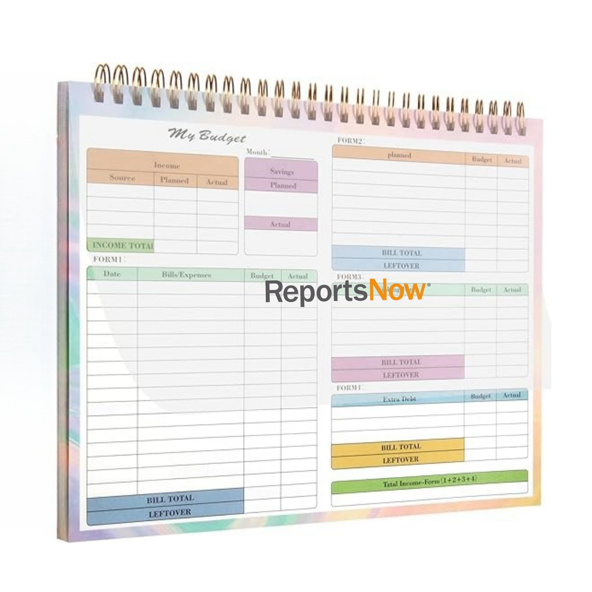B5 50 Sheets Undated Budget Planner Item No#22416