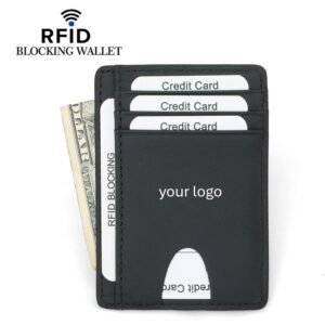 Small Rfid Blocking Leather Card Holder Item No#20985