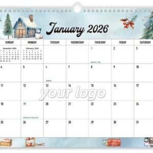 18 Months 11"H*14"W Wall Calendar From Item No#22068