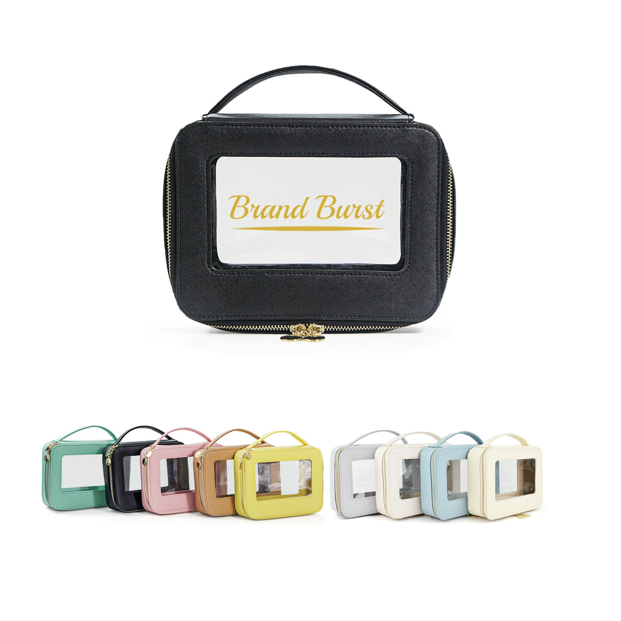 Transparent Toiletry Bag With Zipper Item No#21669