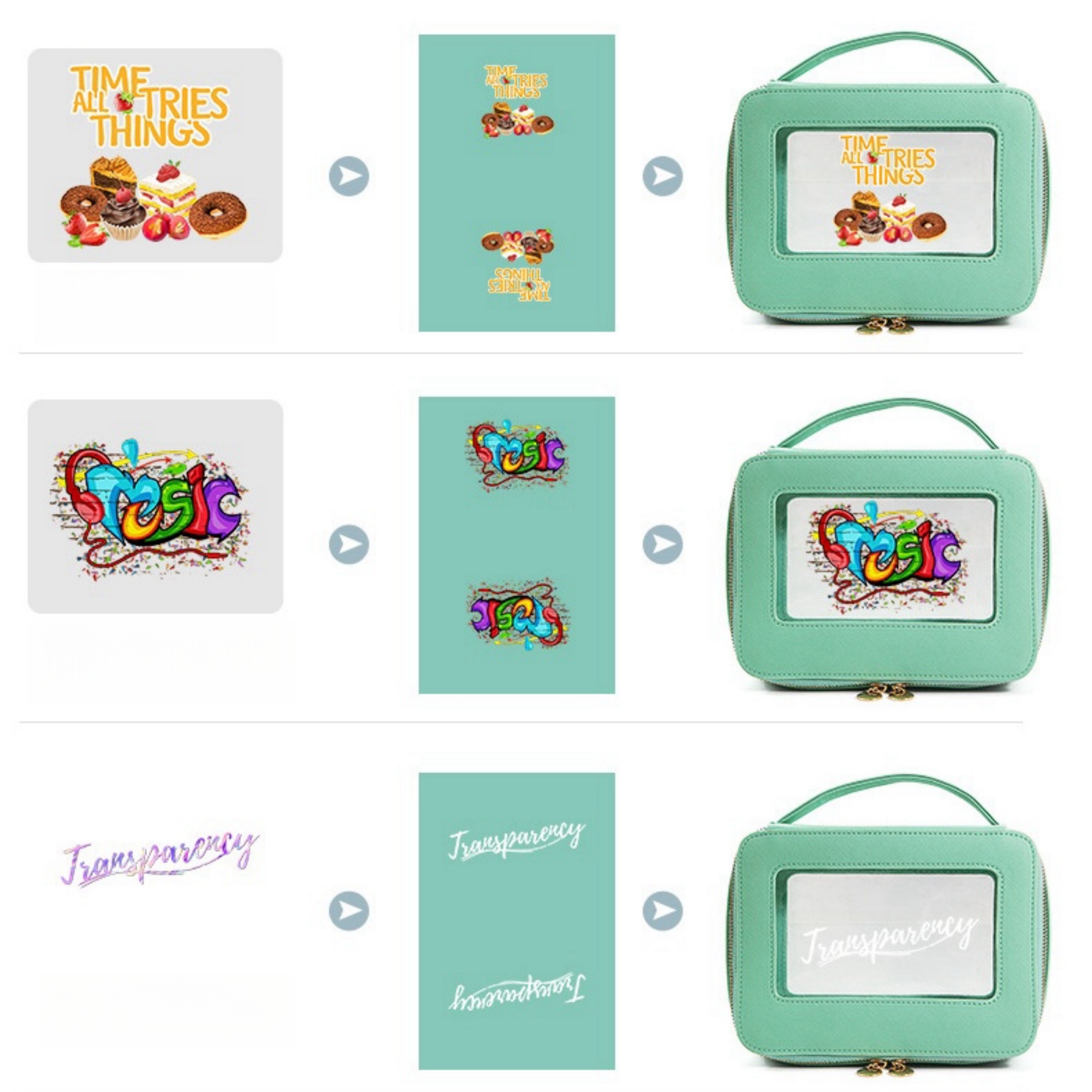 Transparent Toiletry Bag With Zipper Item No#21669 - Image 7