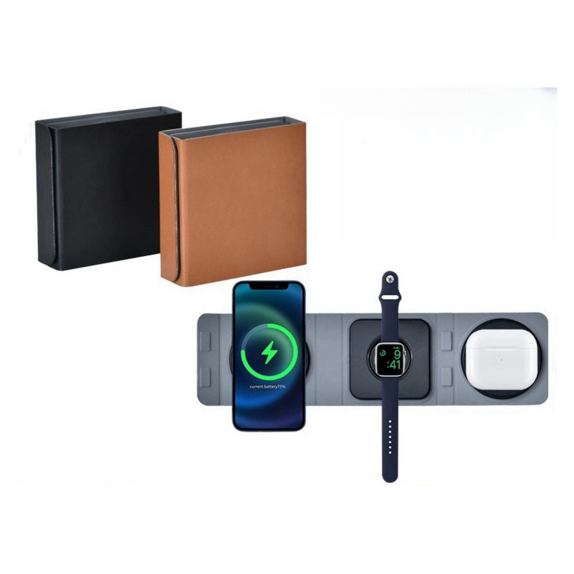3 In 1 Foldable Magnetic Wireless Charger Station Item No#21671 - Image 2