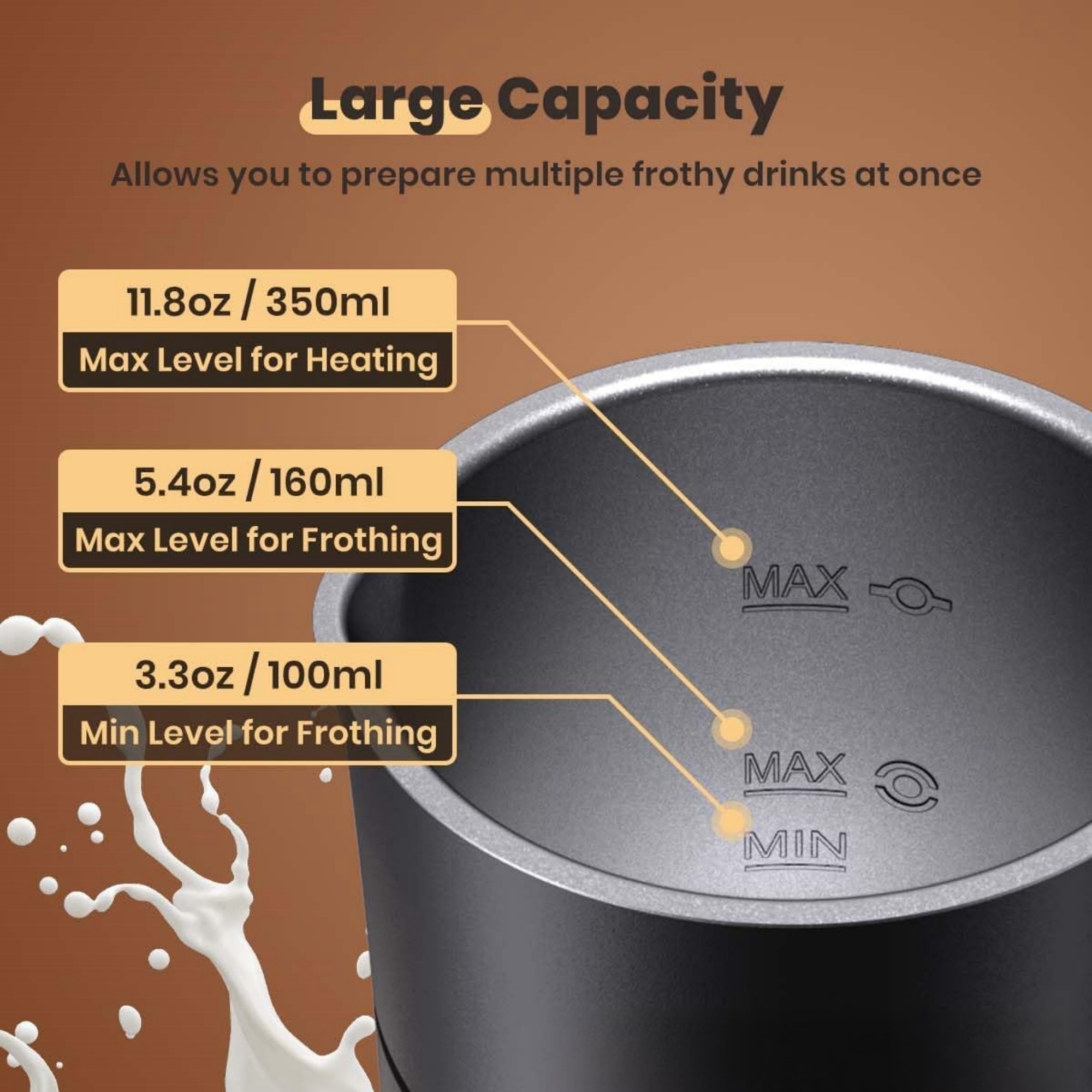 4 in 1 Multi-Functional Milk And Coffee Frother Item No#21694 - Image 3