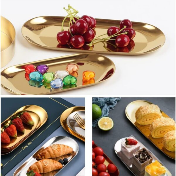 Stainless Steel Decorative Tray Item No#21695 - Image 6