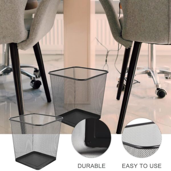 Square Mesh Wastebasket Item No#21707 - Image 6