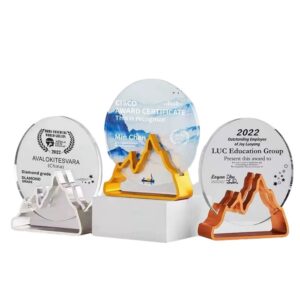 Round Metal Crystal Award Trophy Item No#22472