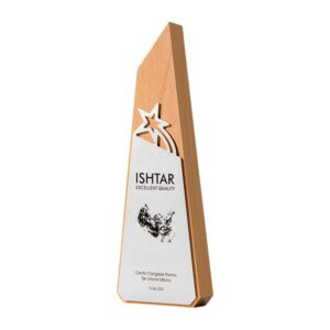 Five-Pointed Star Wooden Trophy Item No#22484