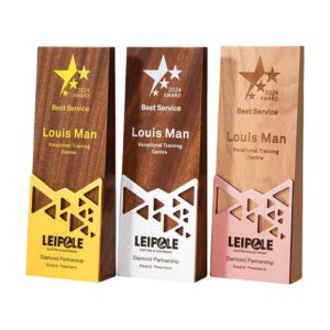 Geometric Wooden Award Trophy Item No#22492