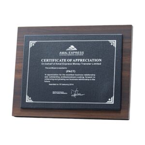 Wooden Slab Trophy Item No#22508