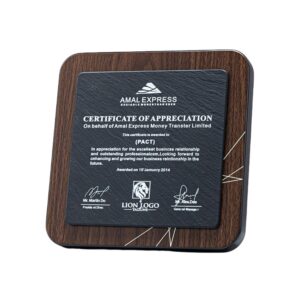 Wooden Slab Trophy Item No#22509